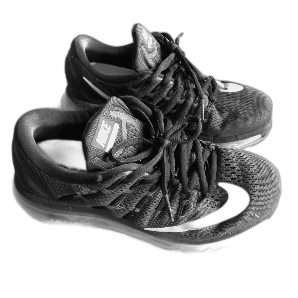 Nike Air Max 2016 Shoes Men's Size 6 Running Shoes Black Women’s 7.5 806772-001